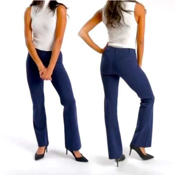 Betabrand Pants - Betabrand Pants Pull on Trouser Dress Yoga Boot Cut Classic Blue M